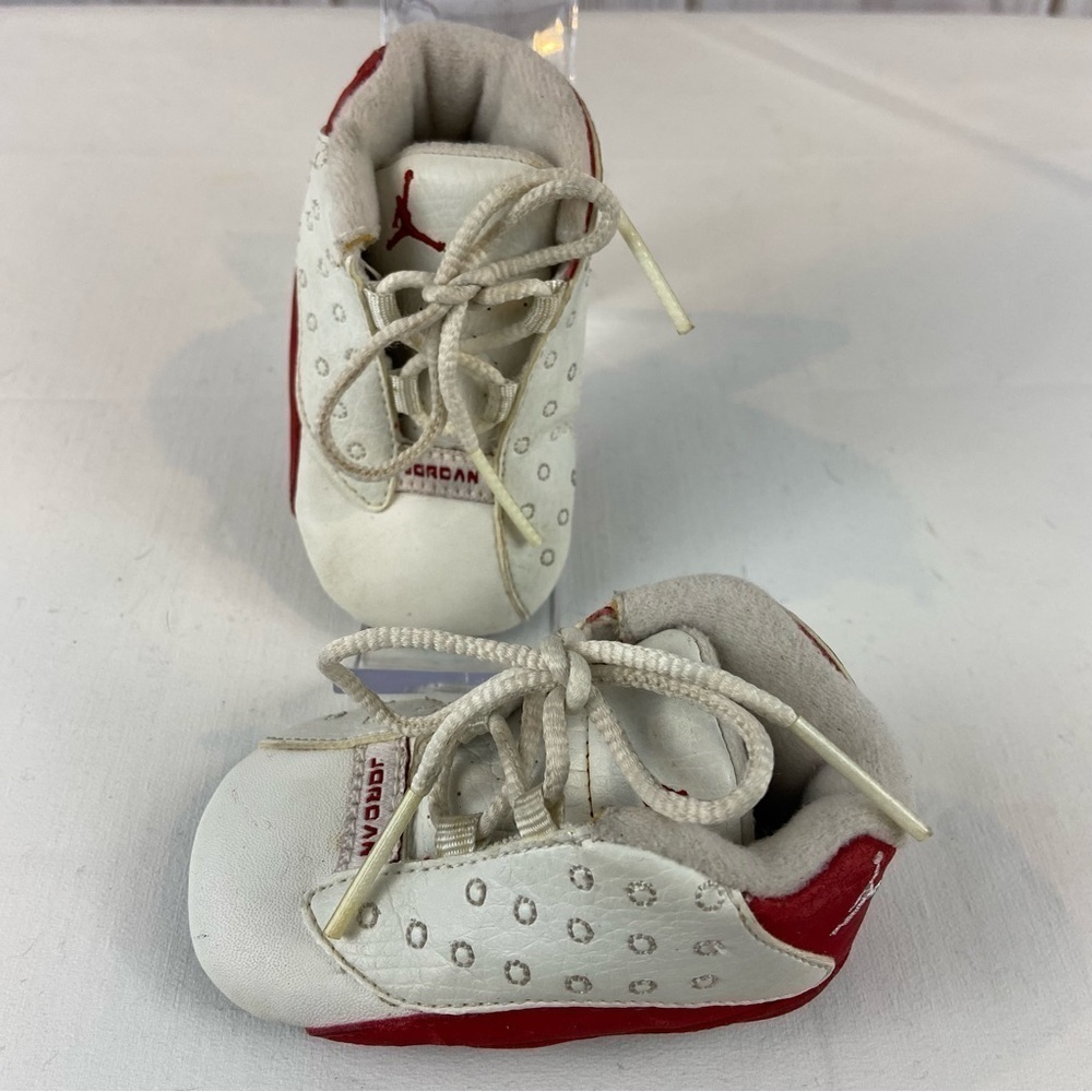 Nike Air Jordan’s Rare Vintage 2005 Baby Crib Booties Red White Size 2C - Picture 3 of 8